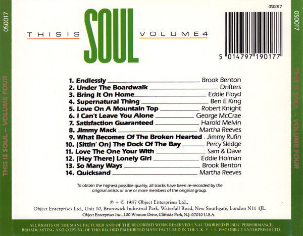 Various : This Is Soul Volume 4 (CD, Comp)
