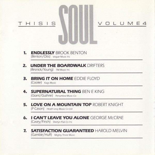 Various : This Is Soul Volume 4 (CD, Comp)