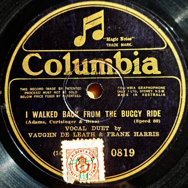 Vaughn De Leath, Frank Harris (4), Billy Jones & Ernest Hare : Since Henry Ford Apologized To Me / I Walked Back From The Buggy Ride (Shellac, 10", Mono)