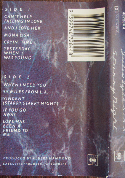 Julio Iglesias : Starry Night (Cass, Album)