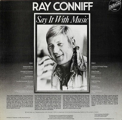Ray Conniff And His Orchestra And Chorus* : Say It With Music (LP, Album, RE)