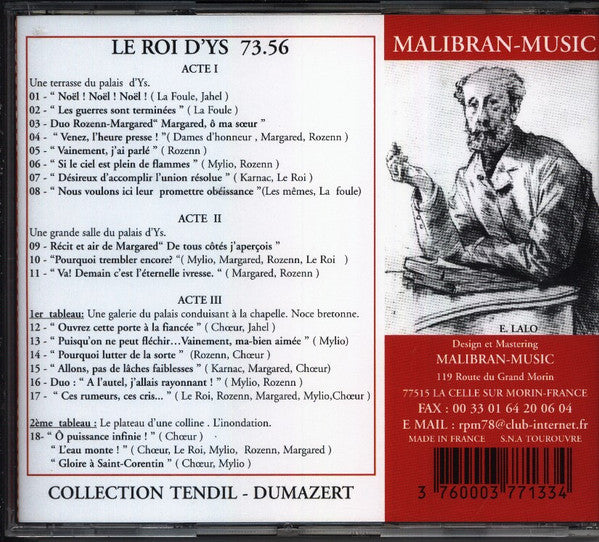 Lalo*, Inghelbrecht*, Various : Le Roi D'Ys (CD)
