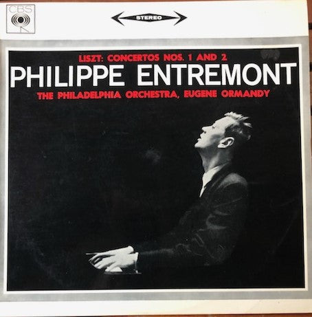 Franz Liszt, Philippe Entremont, The Philadelphia Orchestra, Eugene Ormandy : Concertos Nos. 1 And 2 (LP, Album)