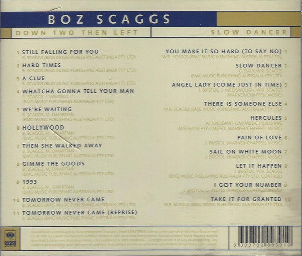 Boz Scaggs : Down Two Then Left / Slow Dancer (CD, Album, RE + CD, Album, RE + Comp)