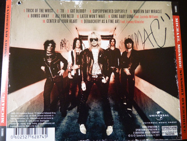 Michael Monroe (2) : Sensory Overdrive (CD, Album)