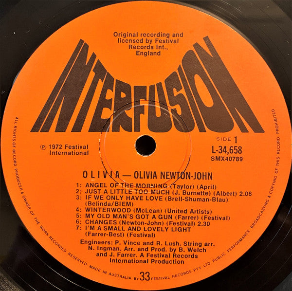 Olivia Newton-John : Olivia (LP, Album, Red)