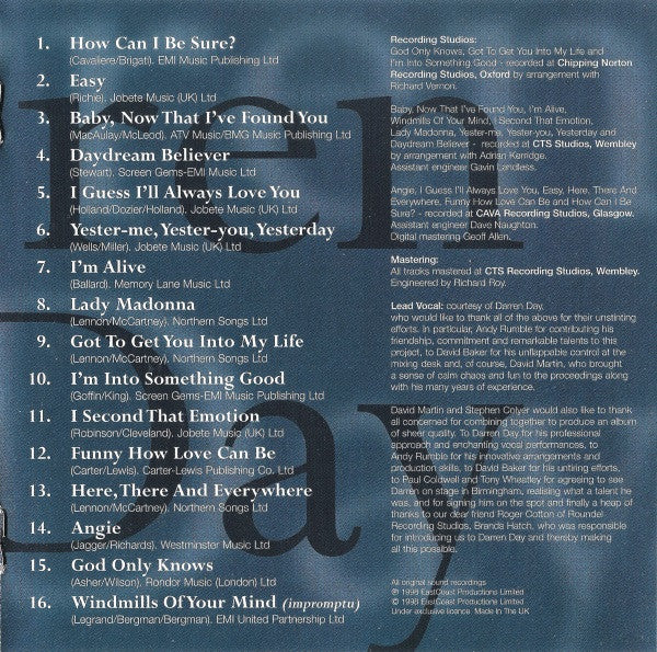 Darren Day : Darren Day (CD, Album)