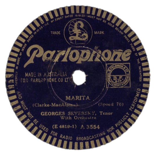 Georges Seversky* : Marita / Masquerade (Shellac, 10")