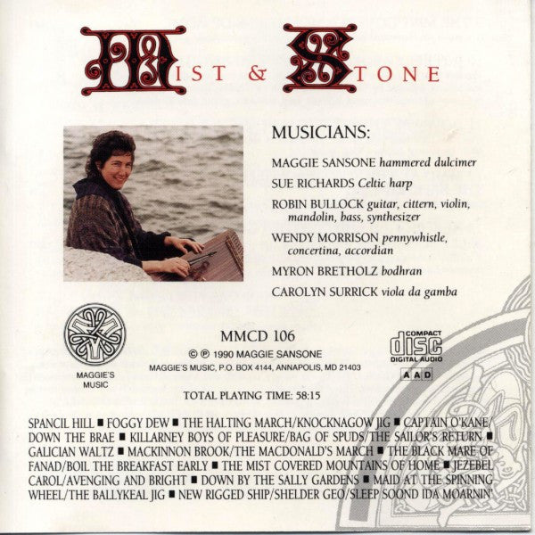 Maggie Sansone : Mist & Stone (CD, Album)