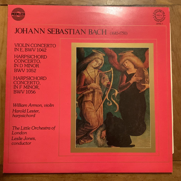 Johann Sebastian Bach, The Little Orchestra Of London : Violin Concerto in E, BWV 1042, Harpsichord Concerto in D minor, BWV 1052, Harpsichord Concerto in F minor, BWV 1056 (12")