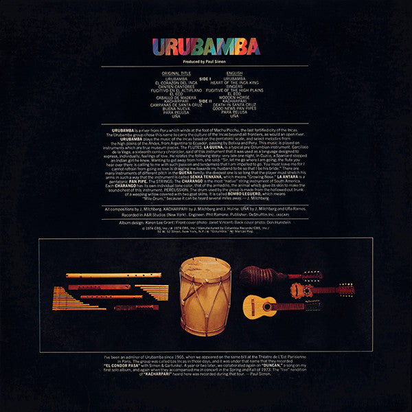 Urubamba : Urubamba (LP, Album)