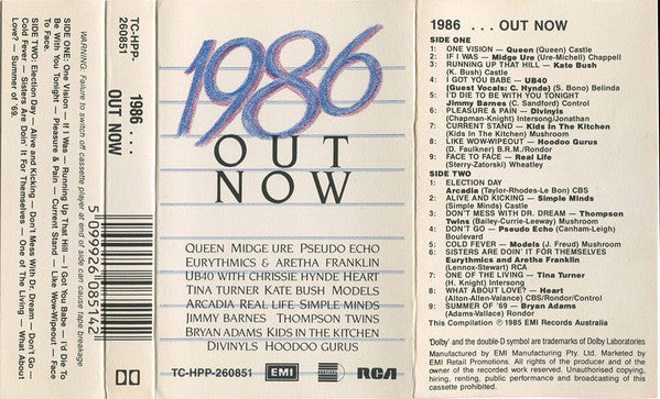 Various : 1986 Out Now (Cass, Comp)