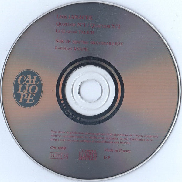Leoš Janáček, Talich Quartet : Les 2 Quatuors / Sur Un Sentier Broussailleux (CD, Album, RE)