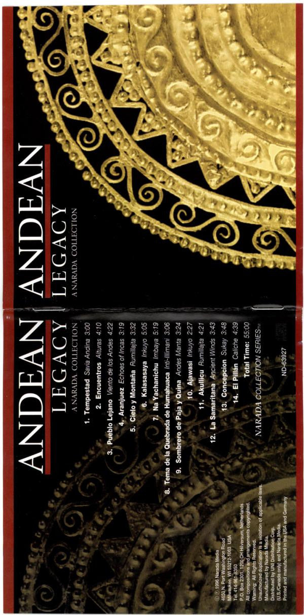 Various : Andean Legacy (CD, Comp, RM)