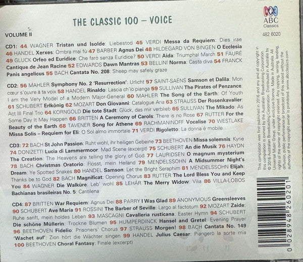 Various : The Classic 100 Voice (8xCD, Comp)