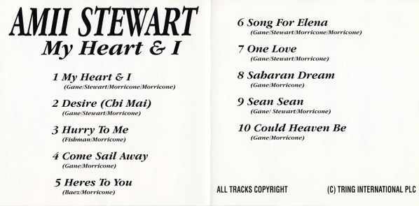 Amii Stewart : My Heart & I (CD, Album)