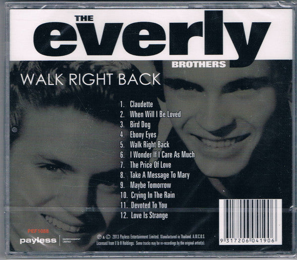 Everly Brothers : Walk Right Back (CD, Comp)