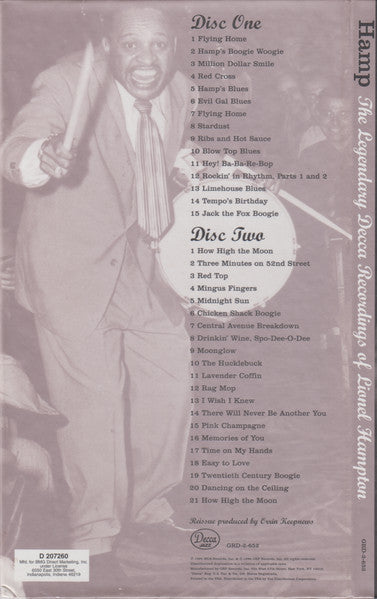 Lionel Hampton : Hamp: The Legendary Decca Recordings (2xCD, Comp, Club, Lon)