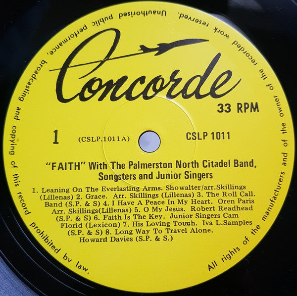 Musicians Of The Salvation Army Palmerston North : Faith (LP, Album)