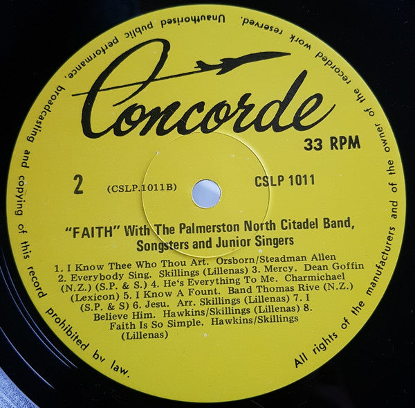 Musicians Of The Salvation Army Palmerston North : Faith (LP, Album)