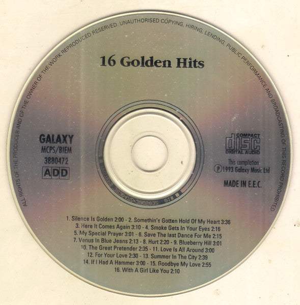 Various : 16 Golden Hits Volume 2  (CD, Comp)