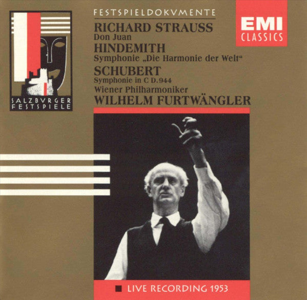 Richard Strauss, Paul Hindemith, Franz Schubert - Wiener Philharmoniker, Wilhelm Furtwängler : Don Juan / Symphonie "Die Harmonie Der Welt" / Symphonie In C D. 944 (2xCD, Mono, RM)