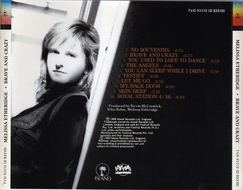 Melissa Etheridge : Brave And Crazy (CD, Album)
