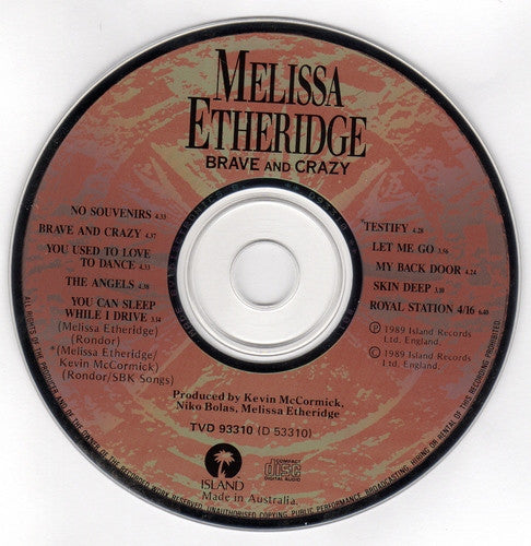 Melissa Etheridge : Brave And Crazy (CD, Album)