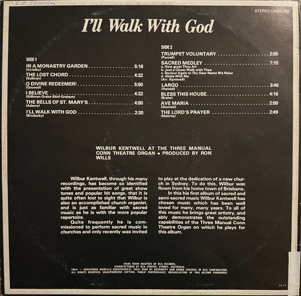 Wilbur Kentwell : I'll Walk With God (LP, Album)