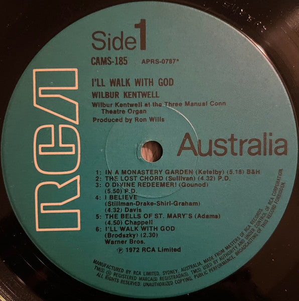 Wilbur Kentwell : I'll Walk With God (LP, Album)