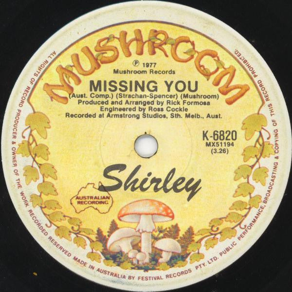 Shirley* : Tracks Of My Tears (7", Single)