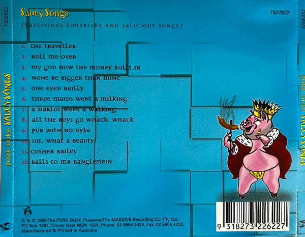 Pork Duke : Saucy Songs (CD, Album)