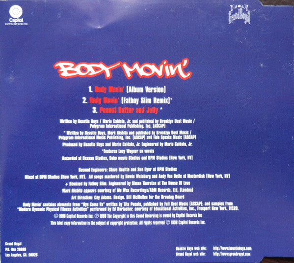Beastie Boys : Body Movin' (CD, Single)