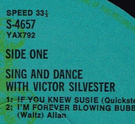 Victor Silvester And His Ballroom Orchestra : Sing And Dance With Victor Silvester (LP, Album, Club, RE, 3rd)
