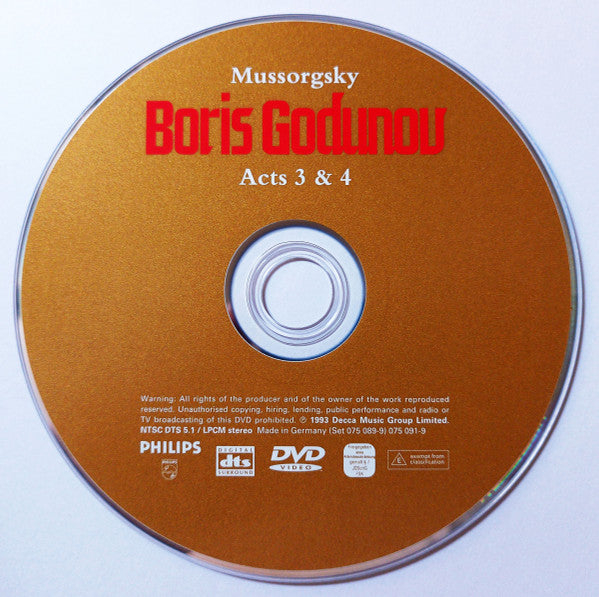 Modest Mussorgsky : Boris Godunov  (2xDVD-V, NTSC)
