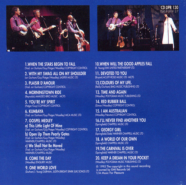 Judith Durham, The Seekers : 25 Year Reunion Celebration: Live In Concert At The Melbourne Concert Hall Australia (CD, Album)