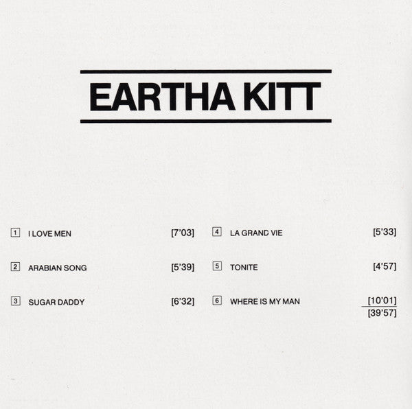 Eartha Kitt : I Love Men (CD, Album)