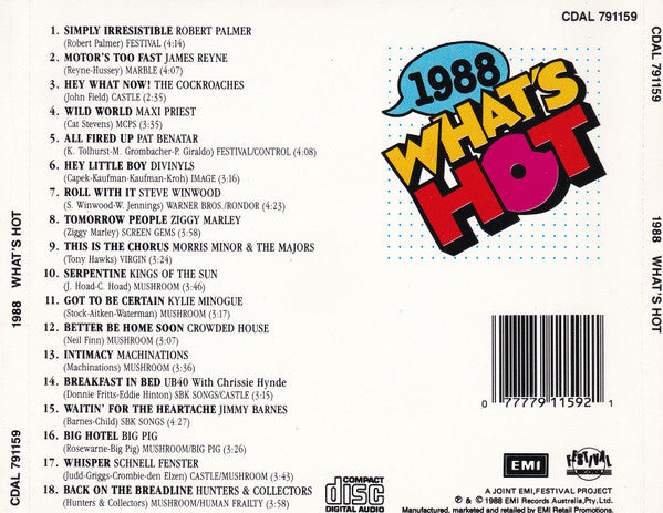 Various : 1988 What's Hot (CD, Comp)