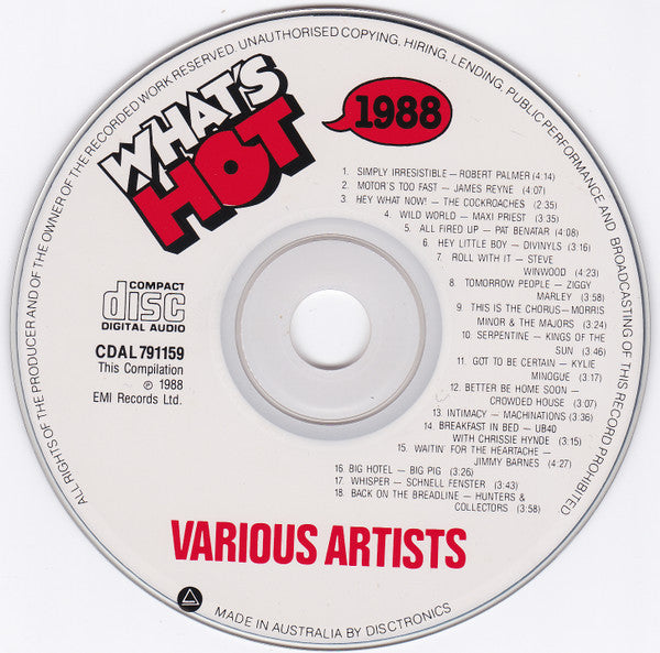 Various : 1988 What's Hot (CD, Comp)