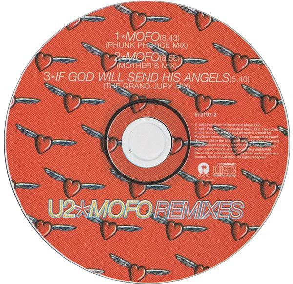 U2 : MOFO (Remixes) (CD, Single)