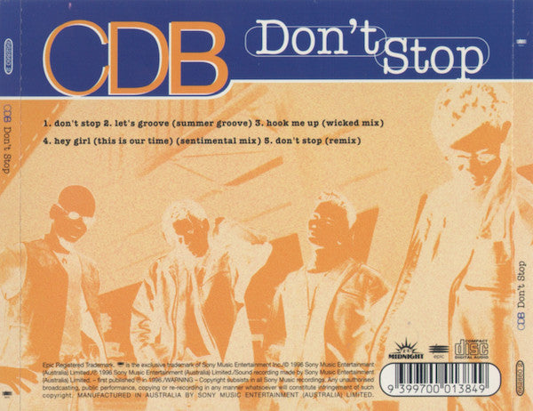CDB : Don't Stop (CD, Single)