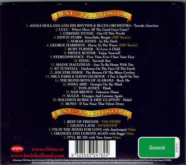 Jools Holland : Best Of Friends (CD, Comp + DVD)