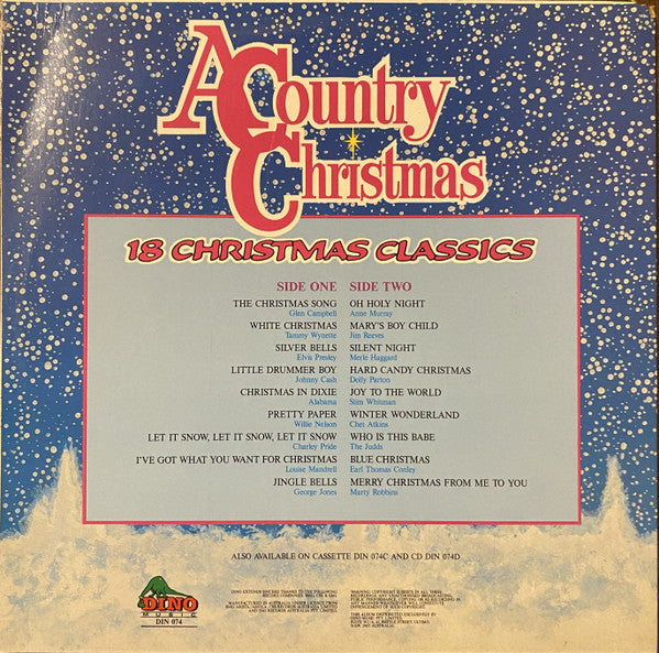 Various : A Country Christmas - 18 Christmas Classics (LP)