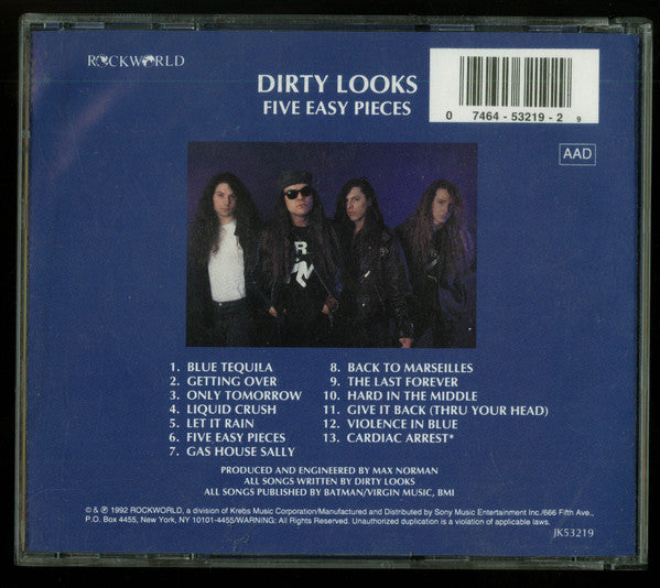 Dirty Looks (2) : Five Easy Pieces (CD, Album)