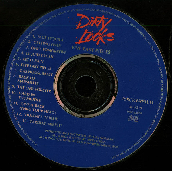 Dirty Looks (2) : Five Easy Pieces (CD, Album)