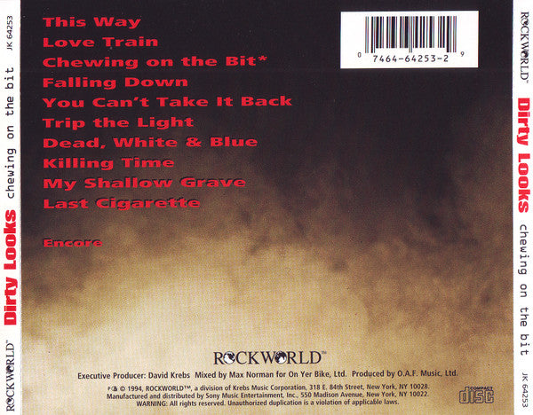 Dirty Looks (2) : Chewing On The Bit (CD, Album)