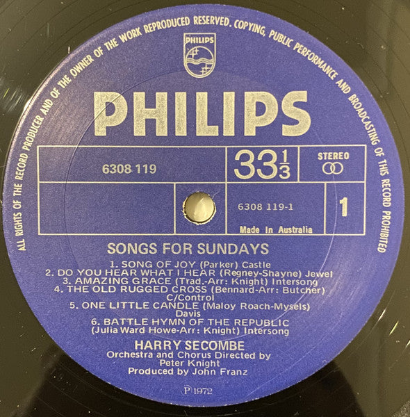 Harry Secombe : Songs For Sundays (LP)