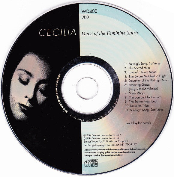 Cecilia (7) : Voice Of The Feminine Spirit (CD, Album)