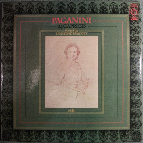 Niccolò Paganini, Desmond Bradley : 24 Caprices (LP, Album)