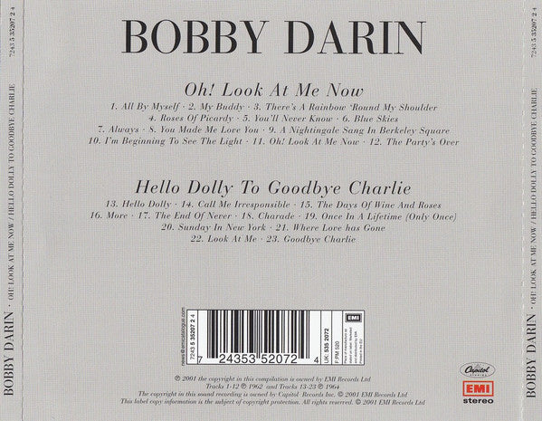 Bobby Darin : Oh! Look At Me Now / Hello Dolly To Goodbye Charlie (CD, Comp, RE)